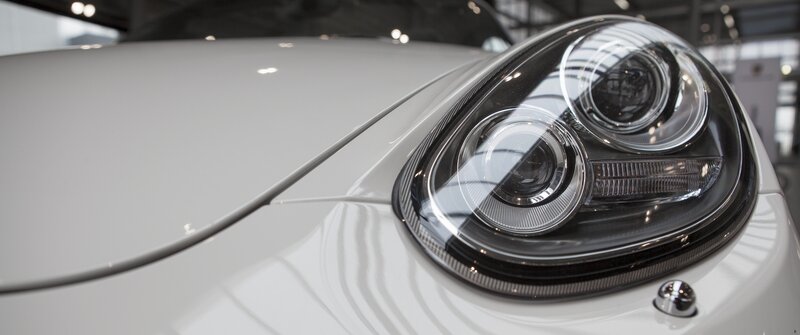 White Car Headlight — Neutral, Photograph