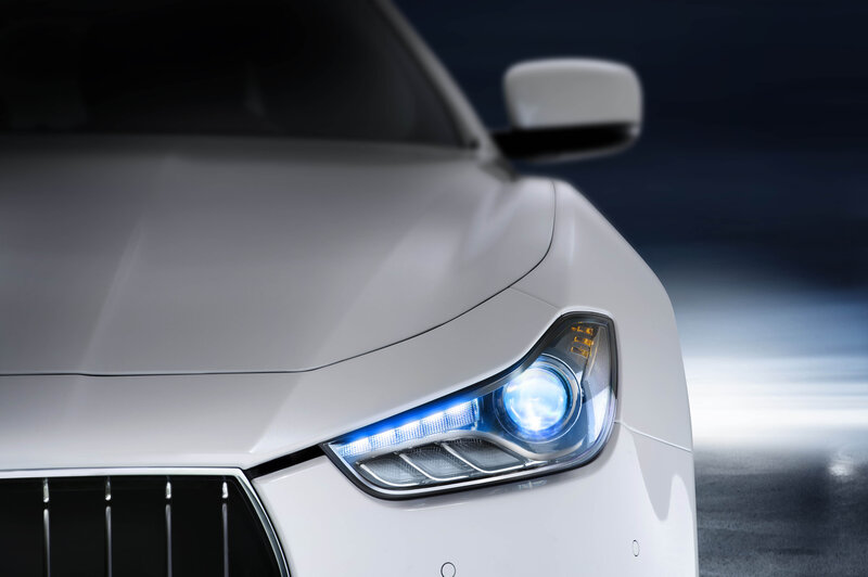 White Car Headlight