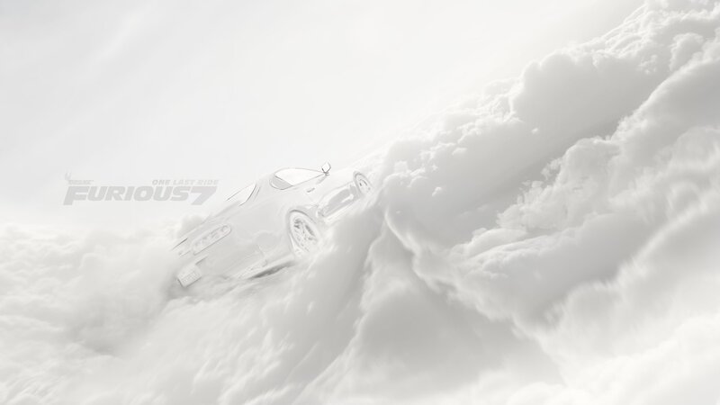 White Car in Clouds