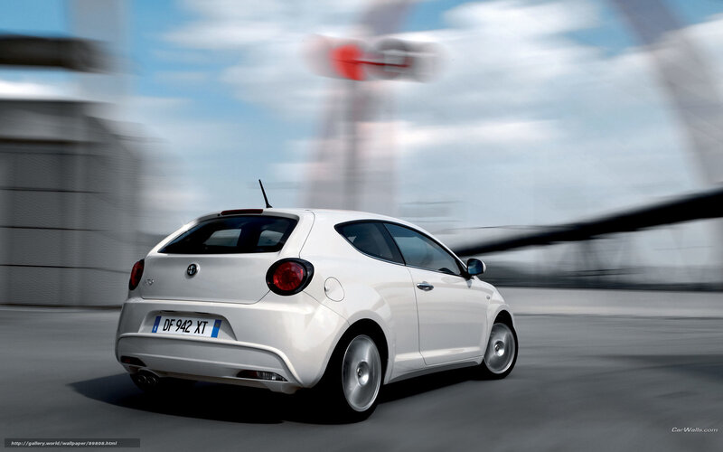 white car in motion