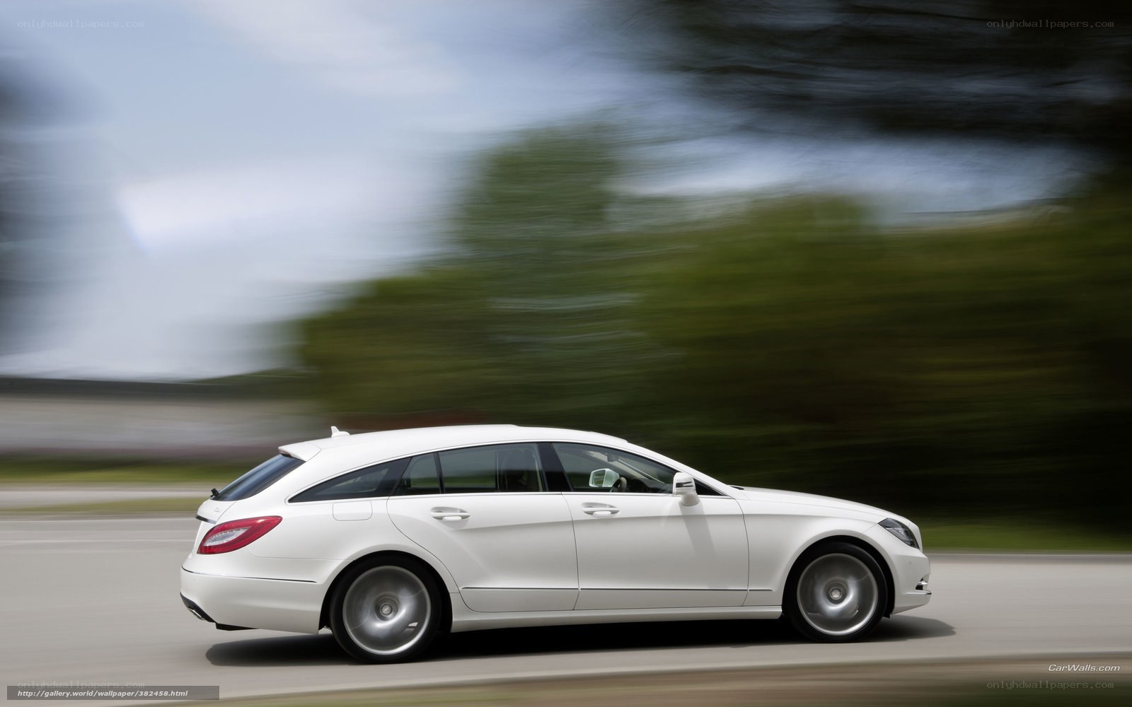 white car in motion