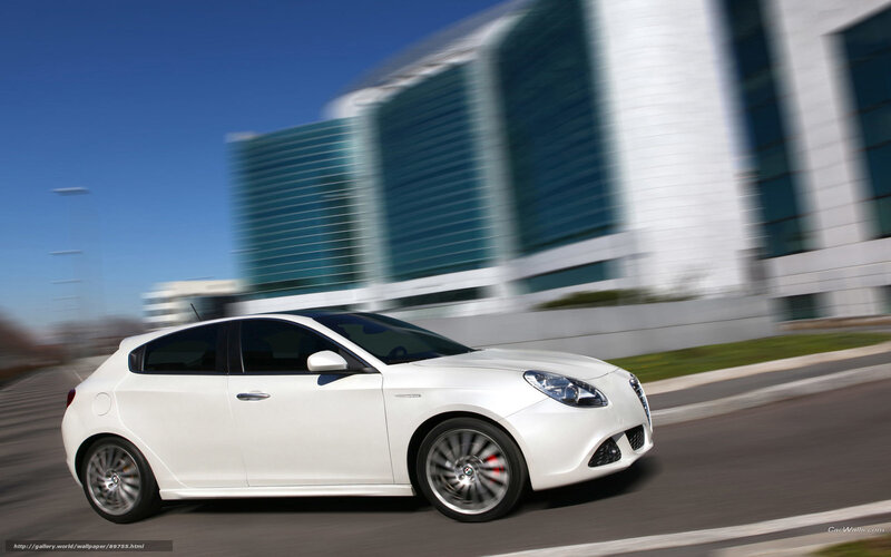 White Car in Motion — Dynamic