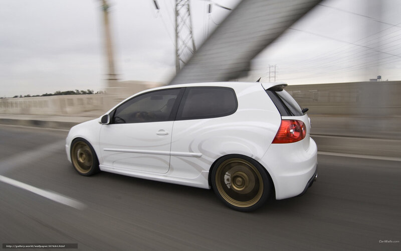 white car in motion