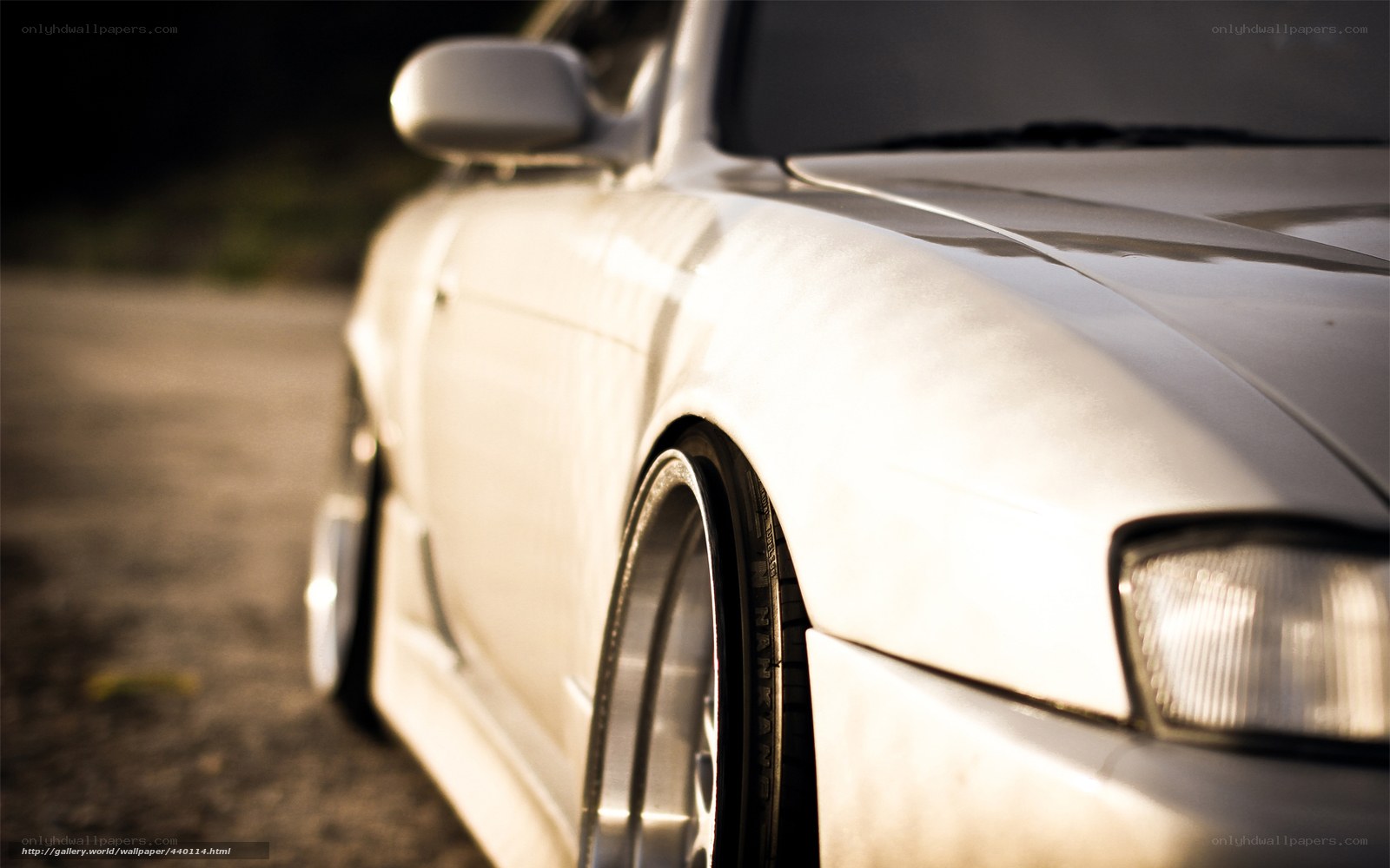 white car in sunlight