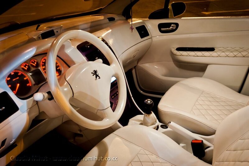 white car interior dashboard