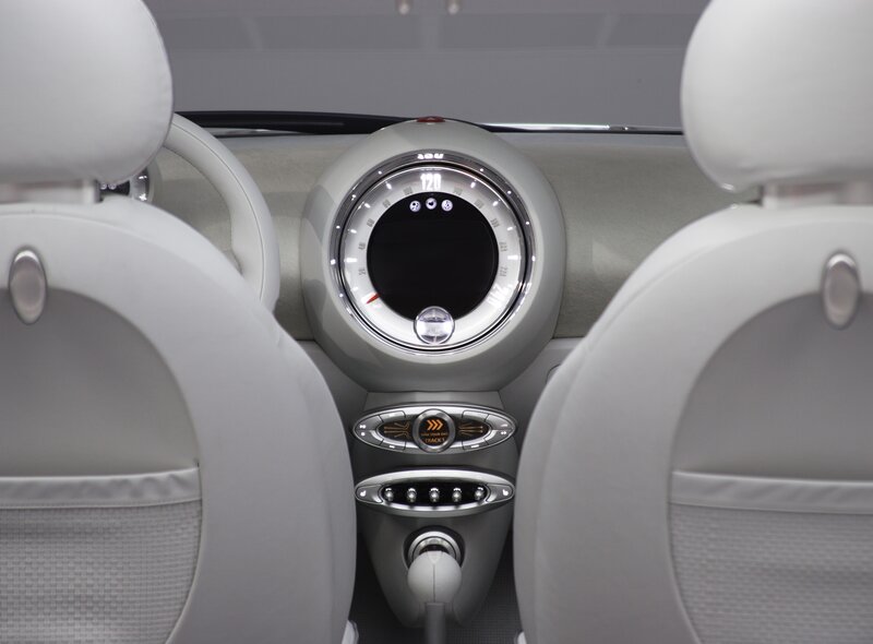 white car interior dashboard