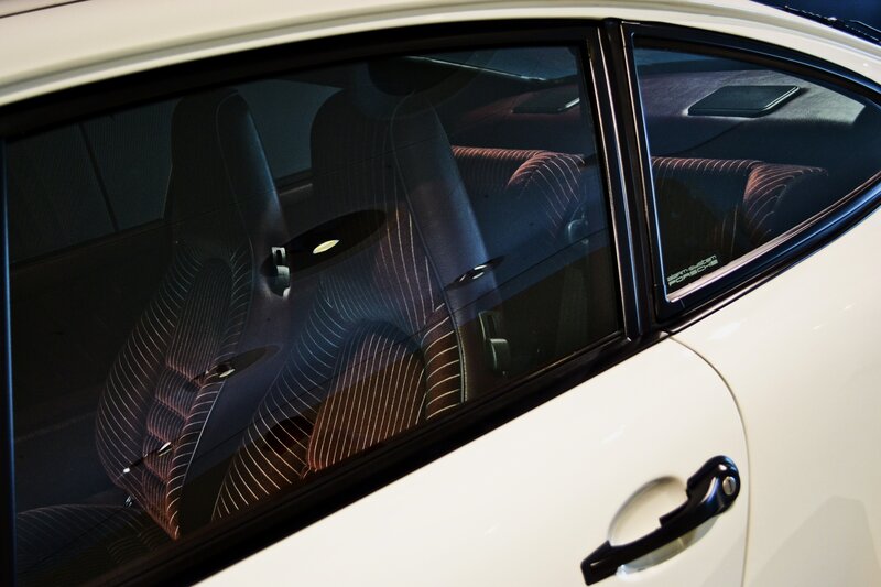 white car interior view