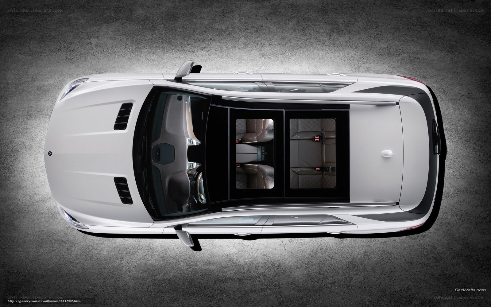white car interior view