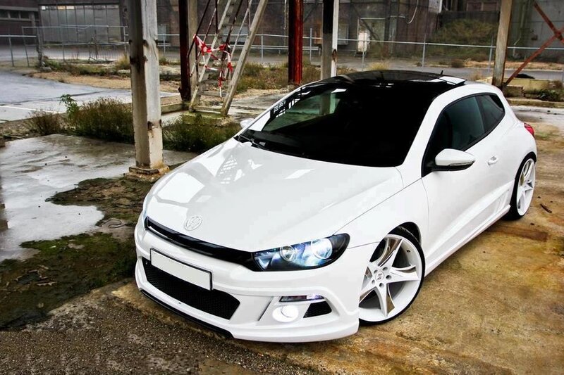 White Car on Concrete