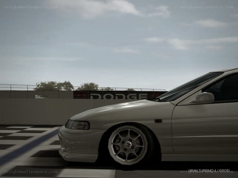 white car on racetrack