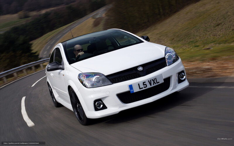 White Car on Road — Dynamic, Afternoon