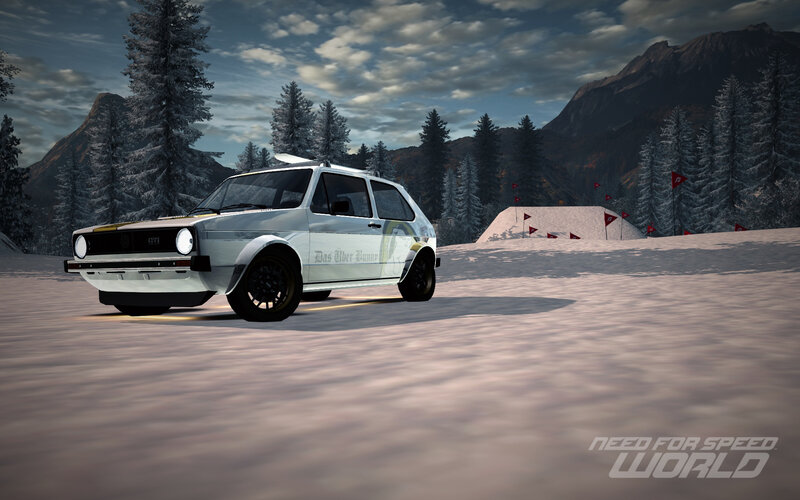 White Car on Snow