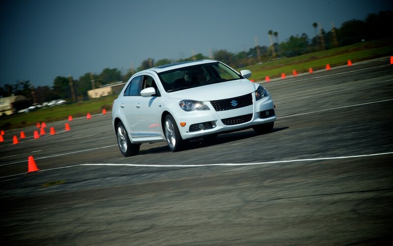 white car on track