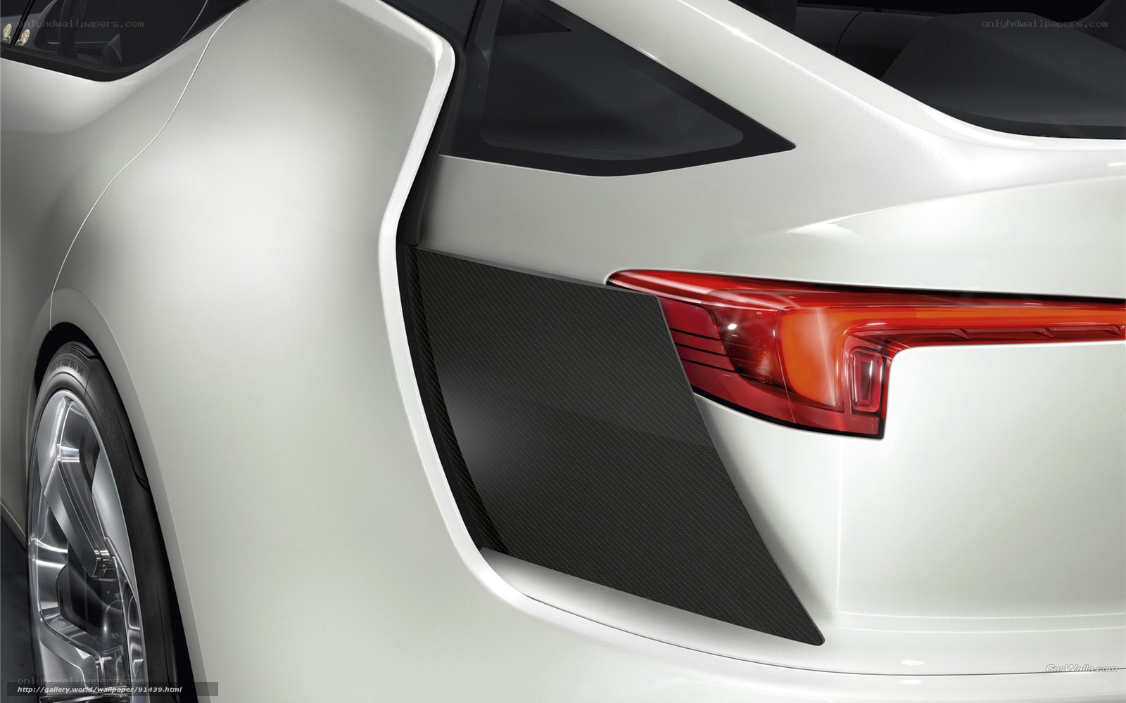 white car rear design