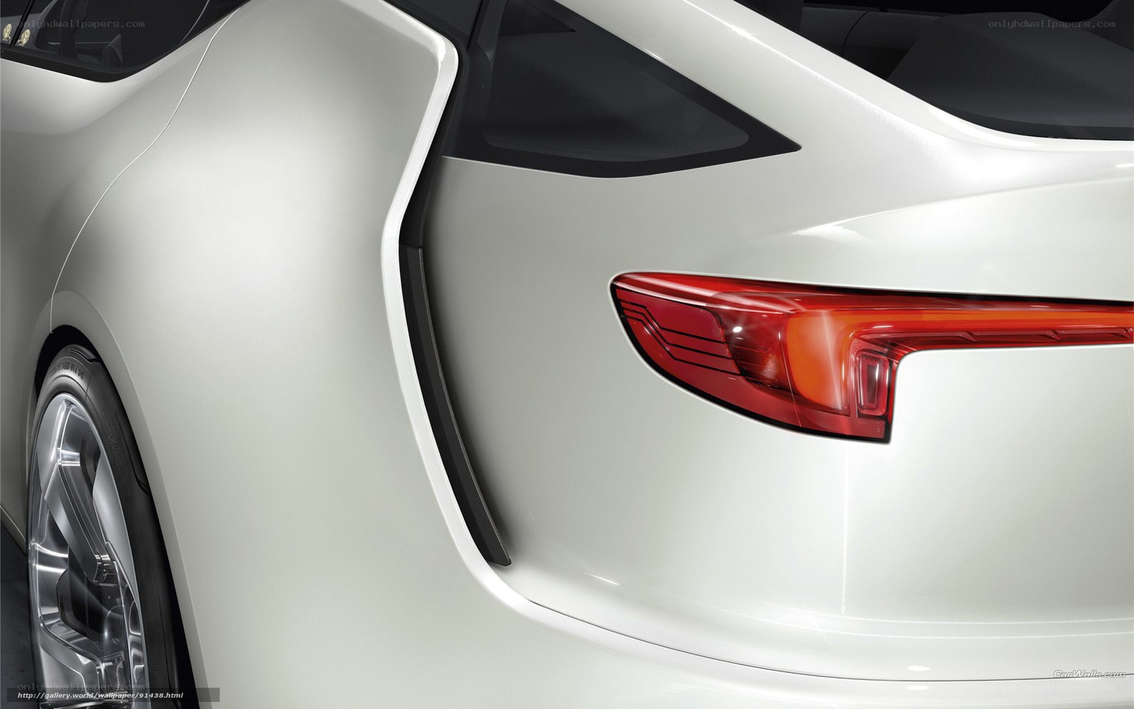 white car rear design