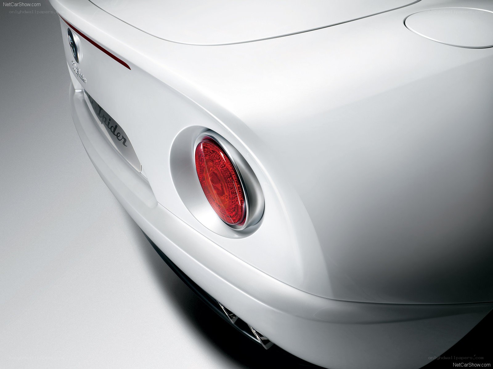 white car rear tail light