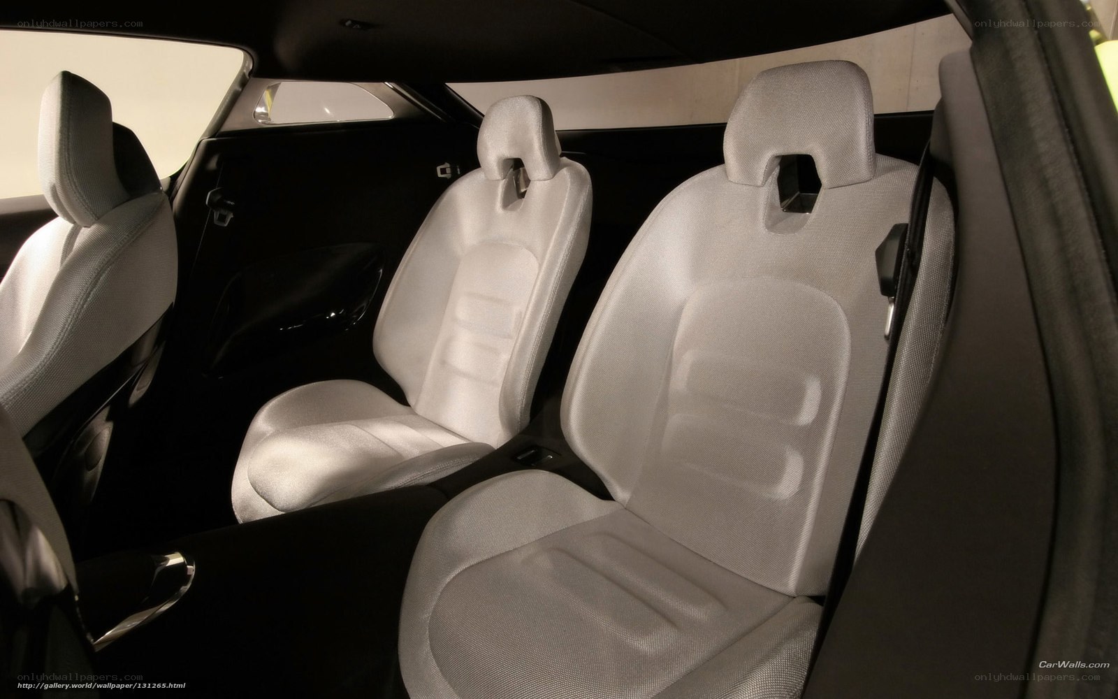 white car seats interior
