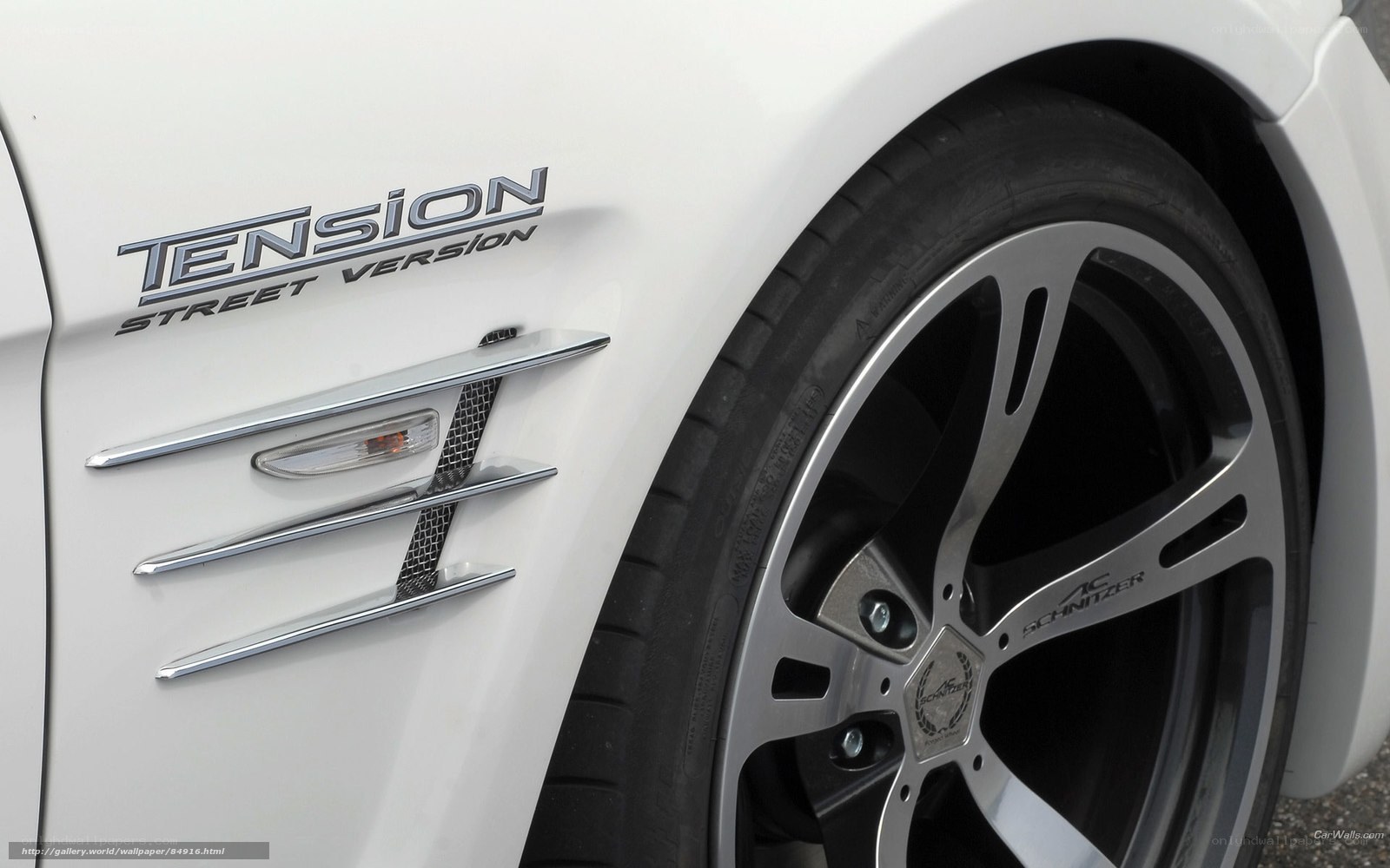 white car tension street version