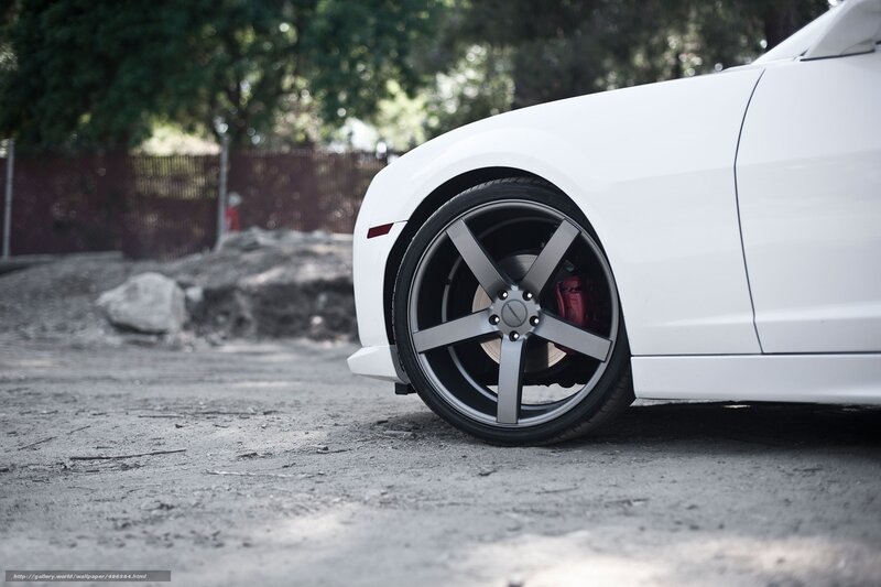 White Car Wheel — Calm, Afternoon