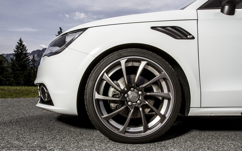 White Car Wheel — Dramatic, Afternoon