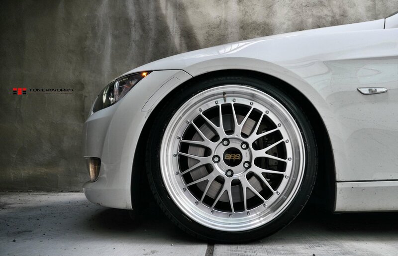 white car with BBS wheels