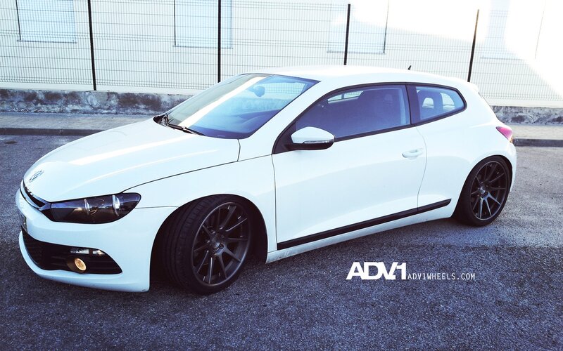 white car with black wheels