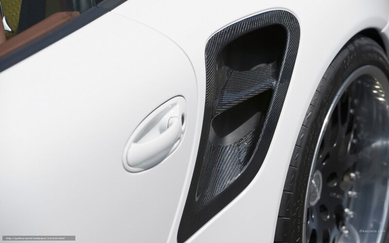 white car with carbon fiber details
