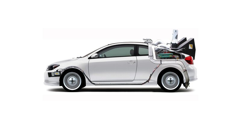 White Car with Equipment