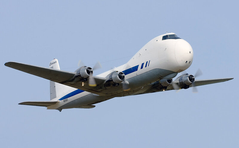 White Cargo Airplane
