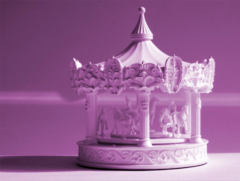 White Carousel Model
