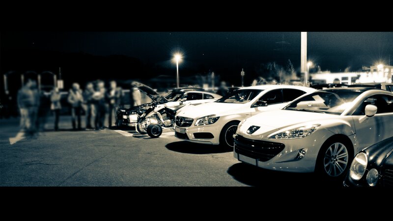 White Cars in Parking Lot