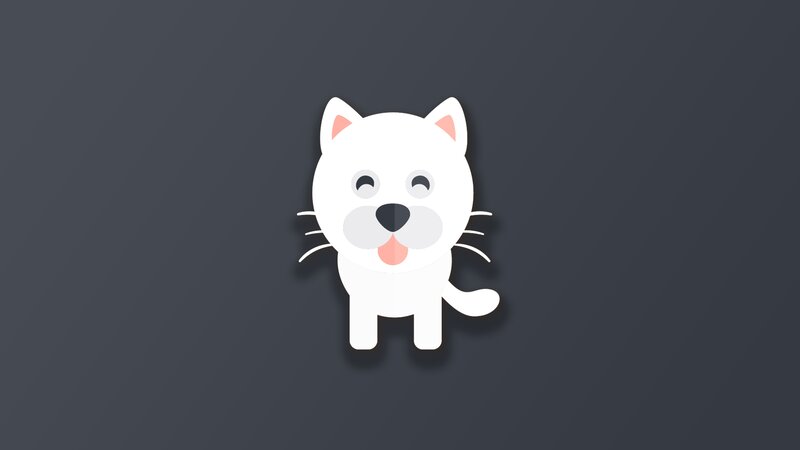 White Cartoon Dog