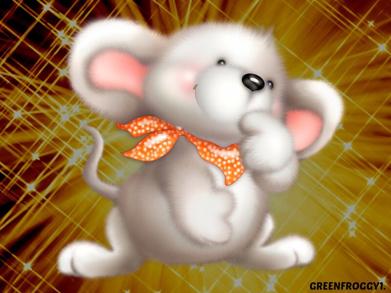 White Cartoon Mouse