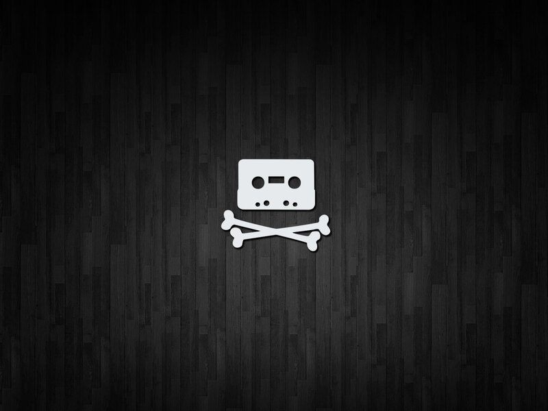 White Cassette and Bones — Black, Dark