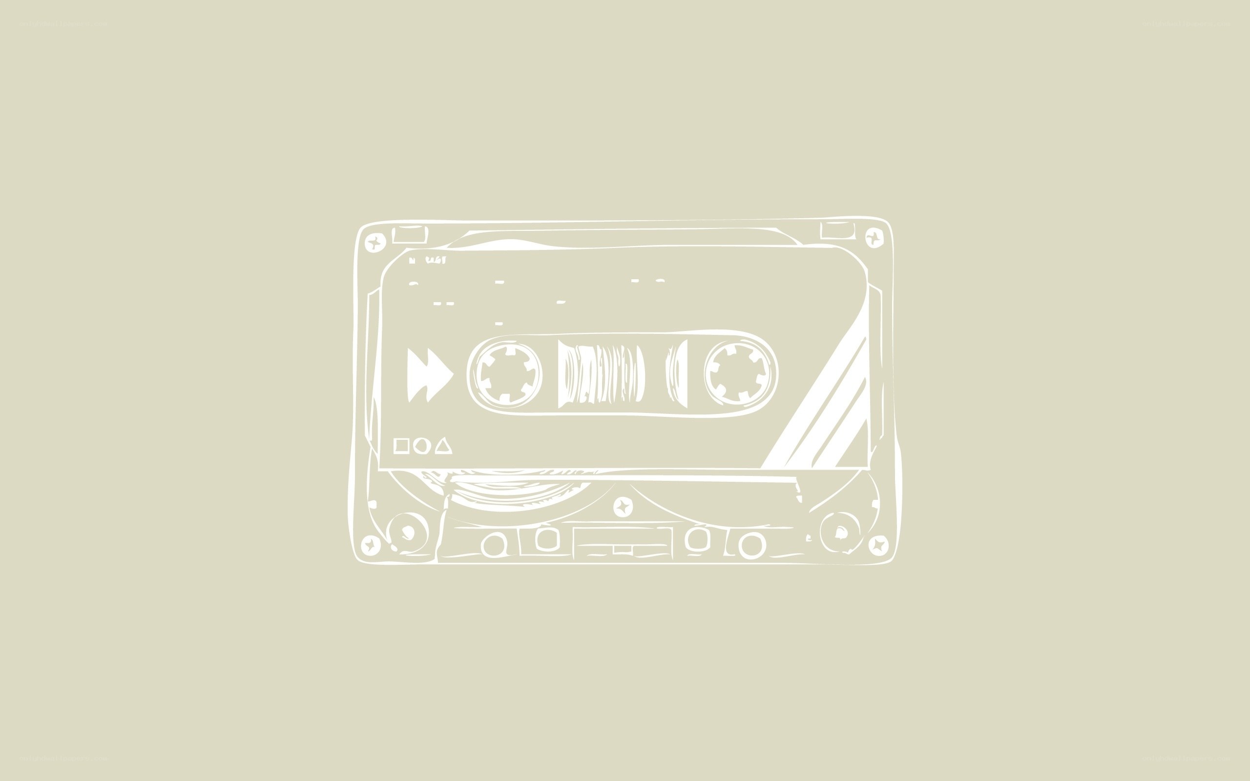 white cassette tape drawing