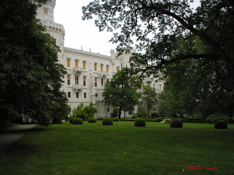 White Castle in Garden