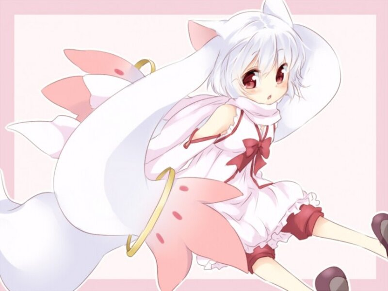 White Cat-eared Girl