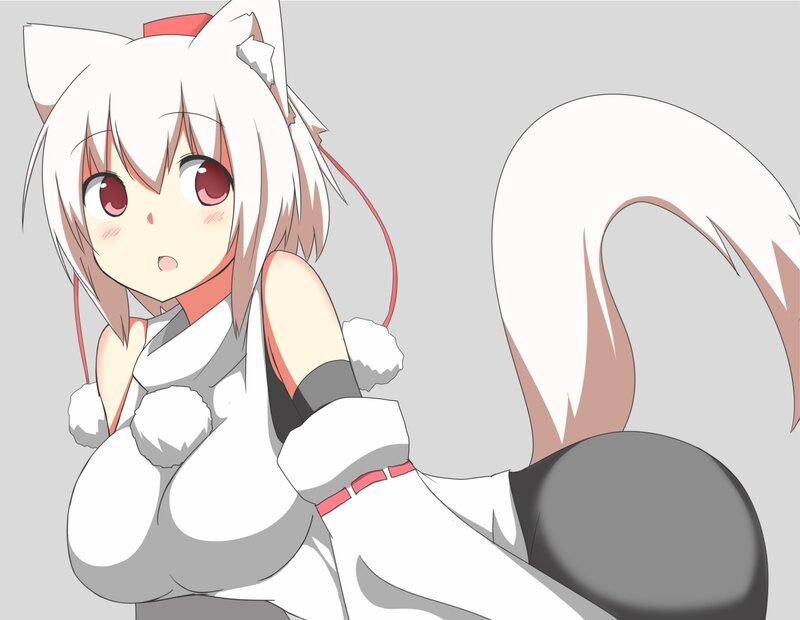 white cat girl anime character