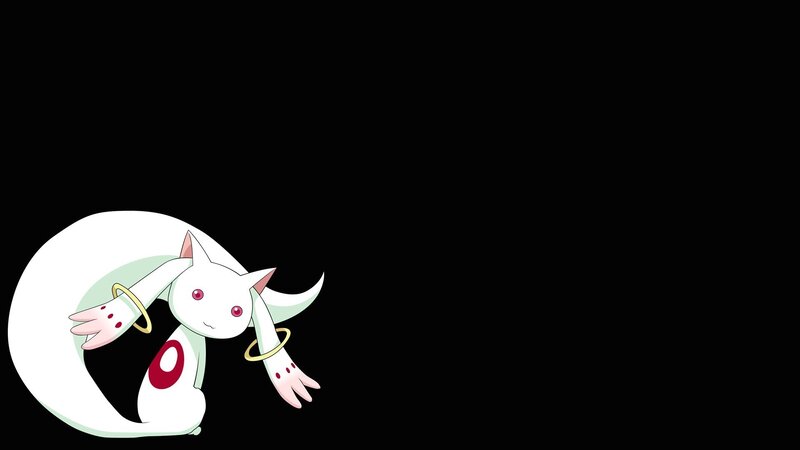 White Cat-like Creature — Black