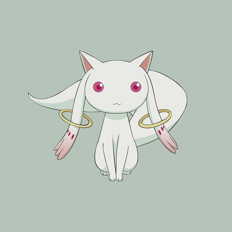 White Cat-like Creature — Calm, Anime