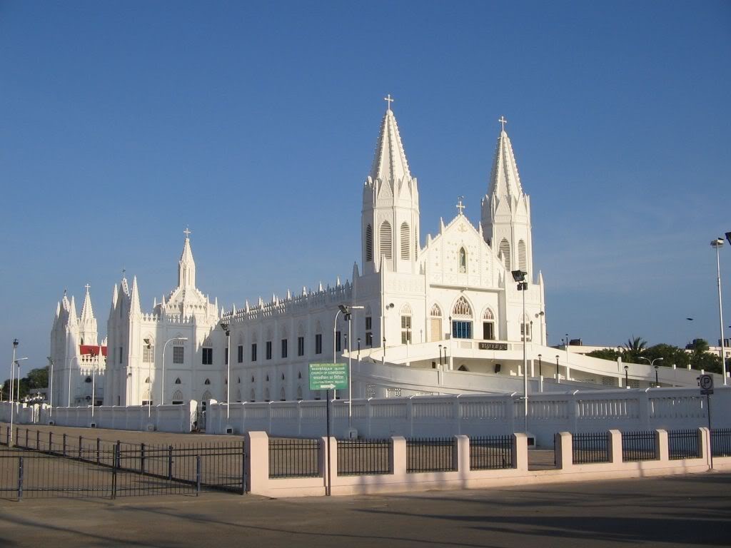 white cathedral with spires