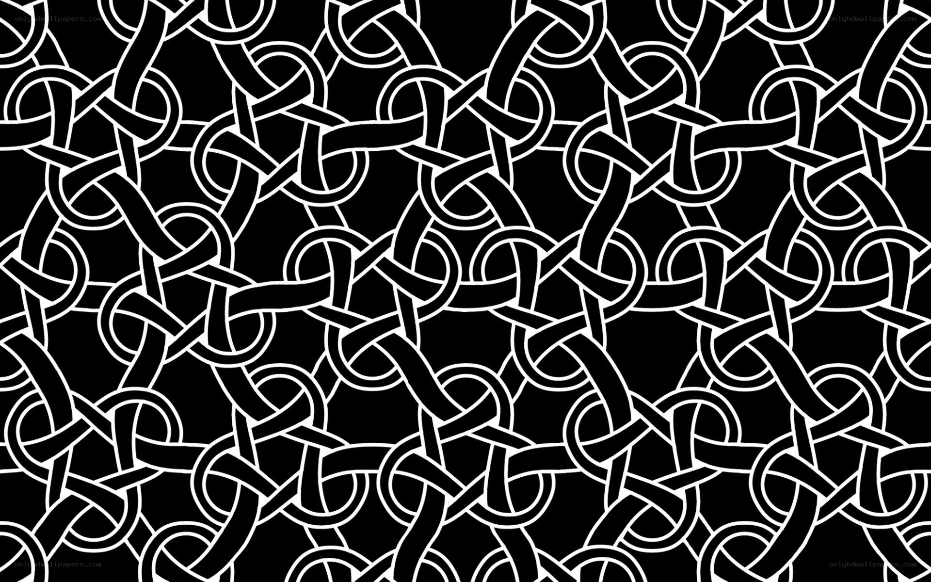 white celtic knot pattern