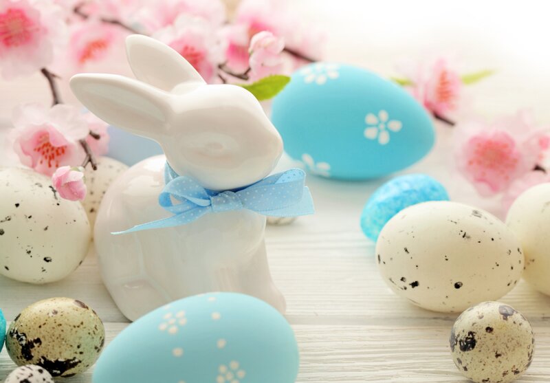 White Ceramic Bunny