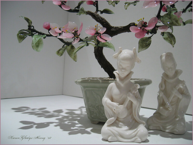White Ceramic Figurines