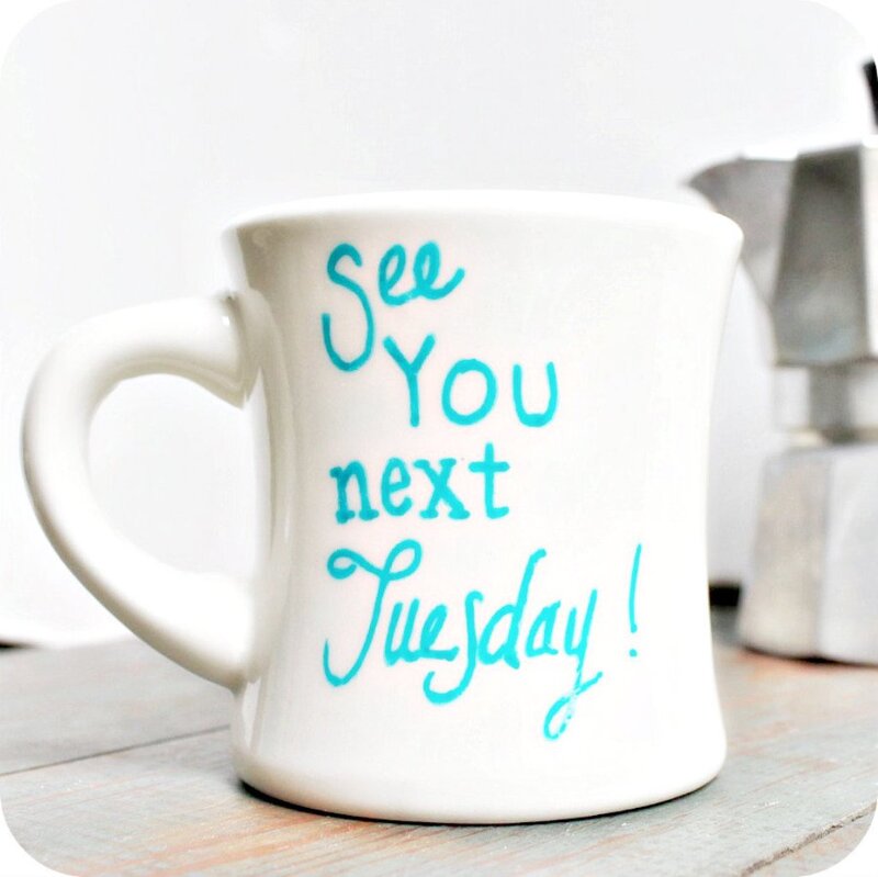 White Ceramic Mug — Calm