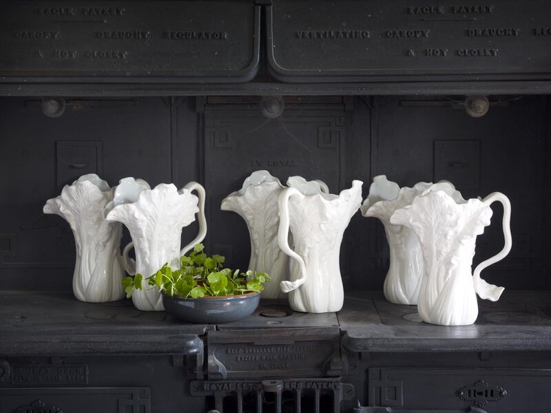 White Ceramic Pitchers