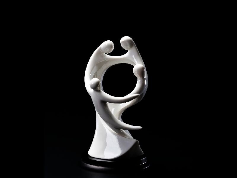 White Ceramic Sculpture — Serene