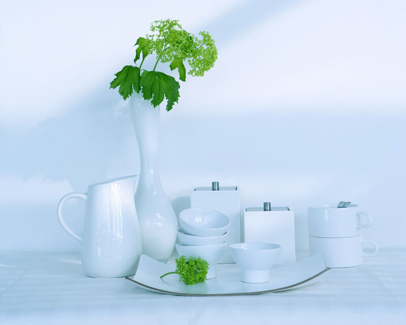 White Ceramic Tableware — Serene