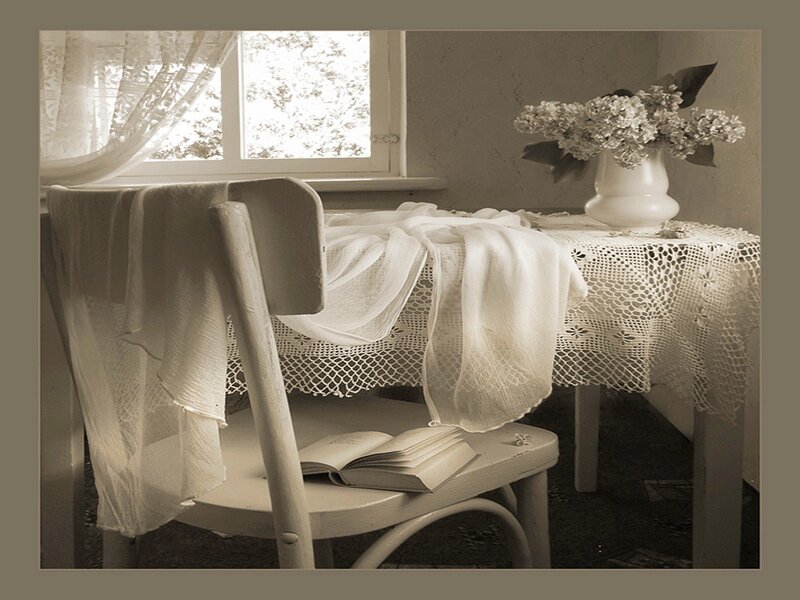 White Chair and Table