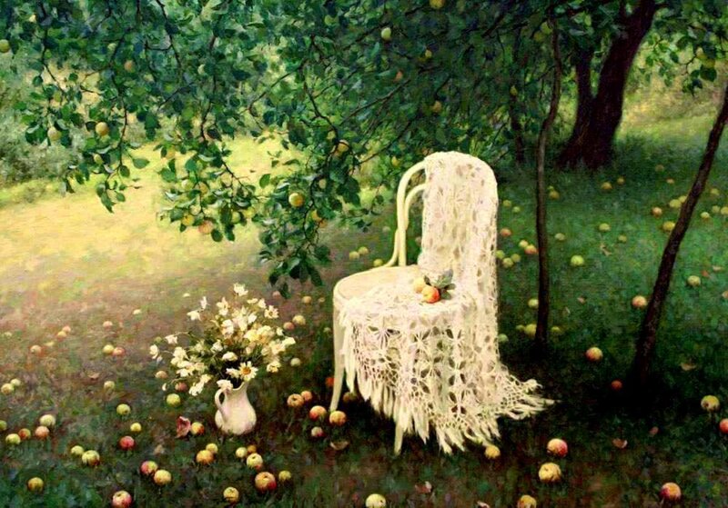 White Chair under Tree